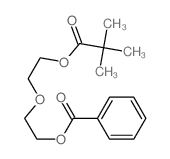 2-[2-(2,2-dimethylpropanoyloxy)ethoxy]ethyl benzoate结构式