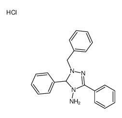 1-benzyl-3,5-diphenyl-1,5-dihydro-1,2,4-triazol-1-ium-4-amine,chloride结构式