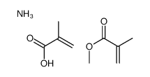 azanium,methyl 2-methylprop-2-enoate,2-methylprop-2-enoate结构式