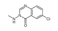 6-chloro-3-(methylamino)quinazolin-4-one结构式