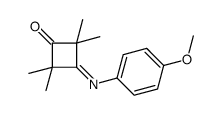 3-(4-methoxyphenyl)imino-2,2,4,4-tetramethylcyclobutan-1-one Structure