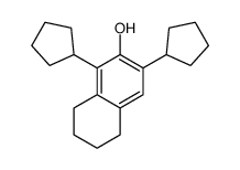 1,3-dicyclopentyl-5,6,7,8-tetrahydro-2-naphthol结构式