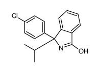 3-(4-chlorophenyl)-3-propan-2-yl-2H-isoindol-1-one结构式