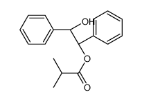 [(1S,2R)-2-hydroxy-1,2-diphenylethyl] 2-methylpropanoate结构式