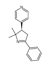 (4R)-5,5-Dimethyl-2-phenyl-4-(4-pyridyl)-1-pyrrolin结构式