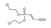 3-[bis(2-chloroethoxy)phosphoryl]prop-2-enenitrile Structure