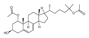 (3β)-7-dehydro-1α,25-diacetoxycholesterol Structure