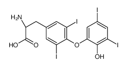 (2S)-2-amino-3-[4-(2-hydroxy-3,5-diiodophenoxy)-3,5-diiodophenyl]propanoic acid Structure