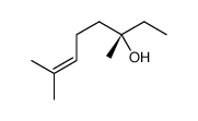 [S,(-)]-3,7-Dimethyl-6-octene-3-ol Structure