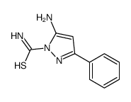 5-amino-3-phenylpyrazole-1-carbothioamide Structure