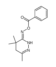 4,4,6-trimethyl-4,5-dihydro-2H-pyridazin-3-one O-benzoyl-oxime Structure