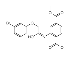 dimethyl 2-[[2-(3-bromophenoxy)acetyl]amino]benzene-1,4-dicarboxylate Structure
