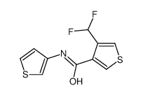 3-Thiophenecarboxamide,4-(difluoromethyl)-N-3-thienyl-(9CI)结构式