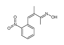 N-[3-methyl-4-(2-nitrophenyl)but-3-en-2-ylidene]hydroxylamine Structure