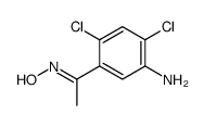 N-[1-(5-amino-2,4-dichlorophenyl)ethylidene]hydroxylamine Structure
