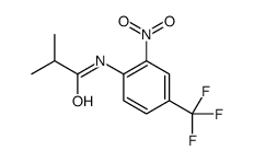 2-methyl-N-[2-nitro-4-(trifluoromethyl)phenyl]propanamide结构式