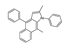 2,9-dimethyl-1,4-diphenylbenzo[f]arsindole Structure