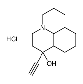 4-ethynyl-1-propyl-2,3,4a,5,6,7,8,8a-octahydroquinolin-4-ol,hydrochloride结构式