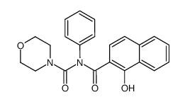 morpholine-4-carboxylic acid N-(1-hydroxy-naphthalene-2-carbonyl)-anilide结构式