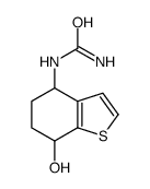 (7-hydroxy-4,5,6,7-tetrahydro-1-benzothiophen-4-yl)urea结构式