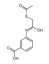 3-[(2-acetylsulfanylacetyl)amino]benzoic acid结构式