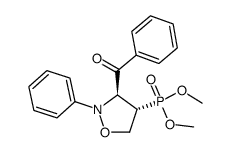 (3t-benzoyl-2-phenyl-isoxazolidin-4r-yl)-phosphonic acid dimethyl ester结构式