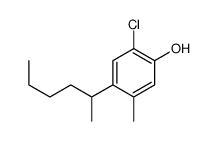 2-chloro-4-hexan-2-yl-5-methylphenol结构式