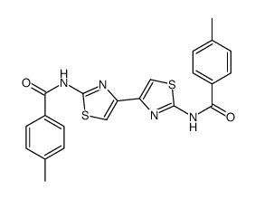 4-methyl-N-[4-[2-[(4-methylbenzoyl)amino]-1,3-thiazol-4-yl]-1,3-thiazol-2-yl]benzamide Structure