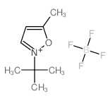 Isoxazolium, 2-(1,1-dimethylethyl)-5-methyl-, tetrafluoroborate(1-)结构式