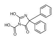 2,5-dioxo-4,4-diphenylimidazolidine-1-carboxylic acid Structure