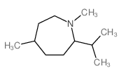 1H-Azepine,hexahydro-1,5-dimethyl-2-(1-methylethyl)- Structure