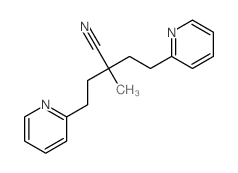 2-Pyridinebutanenitrile,a-methyl-a-[2-(2-pyridinyl)ethyl]-结构式