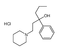 α-Propyl-α-phenyl-1-piperidine-1-propanol Structure