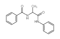 N-[1-(phenylcarbamoyl)ethyl]benzamide结构式