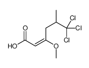 6,6,6-trichloro-3-methoxy-5-methylhex-2-enoic acid Structure