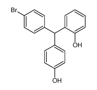 2-[(4-bromophenyl)-(4-hydroxyphenyl)methyl]phenol结构式