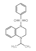 1-(benzenesulfonyl)-4-propan-2-yl-2,3-dihydroquinoxaline structure