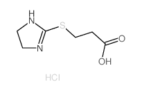 3-(4,5-dihydro-1H-imidazol-2-ylthio)propanoic acid结构式