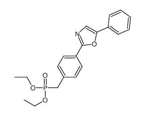 2-[4-(diethoxyphosphorylmethyl)phenyl]-5-phenyl-1,3-oxazole Structure