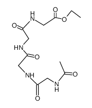 ethyl ester of N-acetyltetraglycine Structure