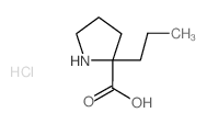 Proline, 2-propyl- (9CI) Structure