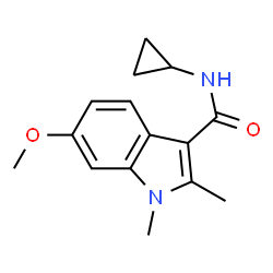 1H-Indole-3-carboxamide,N-cyclopropyl-6-methoxy-1,2-dimethyl-(9CI)结构式