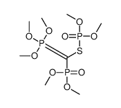 [(Trimethoxyphosphoranylidene)[(dimethoxyphosphinyl)thio]methyl]phosphonic acid dimethyl ester结构式
