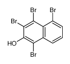 1,3,4,5-tetrabromonaphthalen-2-ol Structure