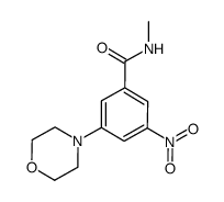 3-(4-morpholinyl)-5-nitro-N-(methyl)-benzamide Structure
