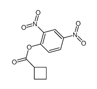 (2,4-dinitrophenyl) cyclobutanecarboxylate结构式