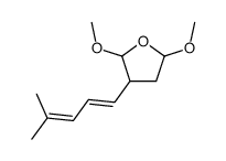 2,5-dimethoxy-3-(4-methylpenta-1,3-dienyl)oxolane Structure