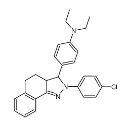 4-[2-(4-chloro-phenyl)-3,3a,4,5-tetrahydro-2H-benzo[g]indazol-3-yl]-N,N-diethyl-aniline Structure