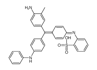 2-[[4-[(4-amino-3-methylphenyl)-(4-anilinophenyl)methylidene]cyclohexa-2,5-dien-1-ylidene]amino]benzenesulfonic acid结构式