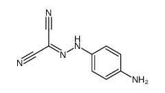 2-[(4-aminophenyl)hydrazinylidene]propanedinitrile Structure